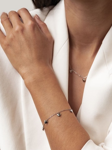 Braccialetto 'Heart Parade' di Hey Happiness in argento