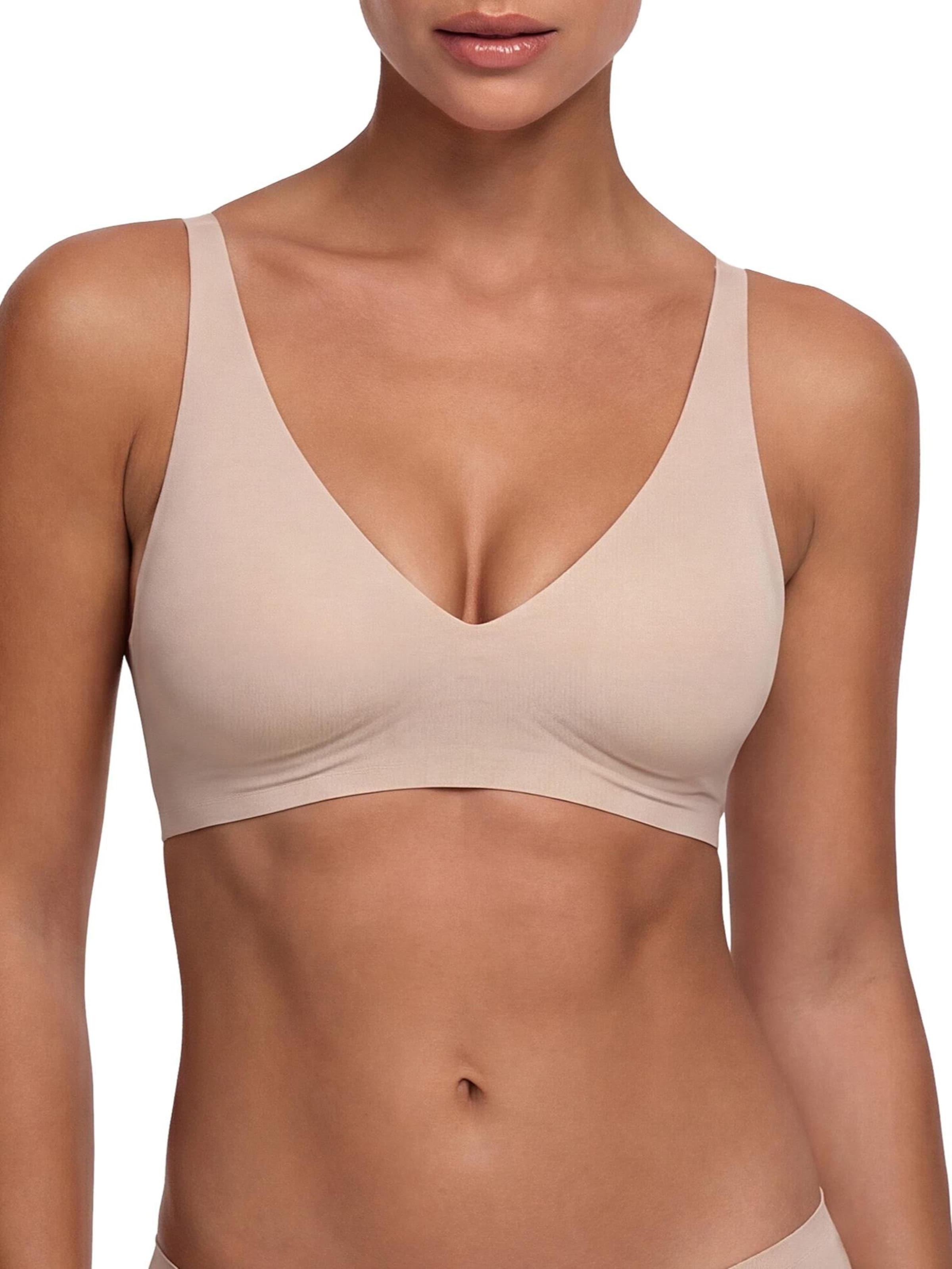 cfab (formerly creamy fabrics) Push-up BH 'Comfort Push-Up BH' in Beige: voorkant