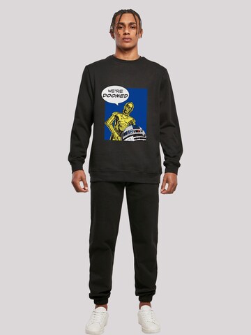 F4NT4STIC Sweatshirt 'C3-PO We're Doomed' in Zwart