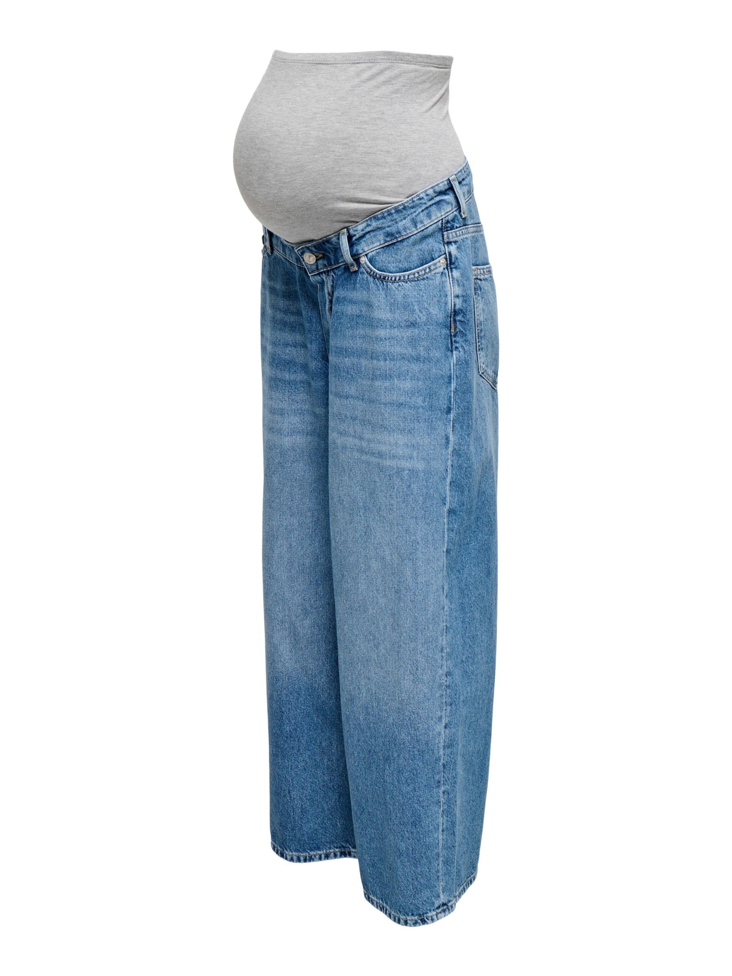 Only Maternity Wide leg Jeans 'OLMJosep' in Blue: front