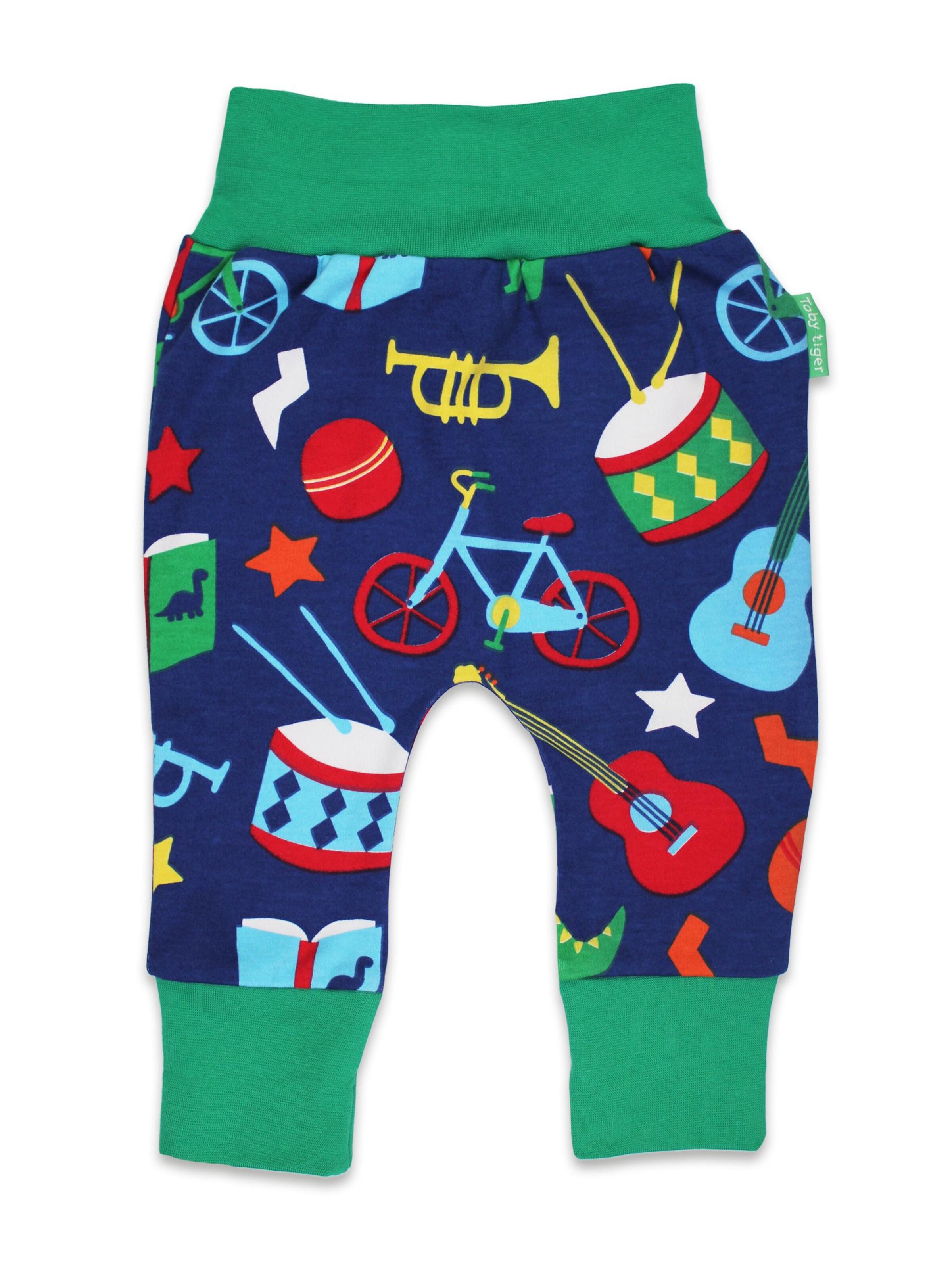 Toby Tiger Loose fit Pants 'Geschenke' in Blue: front