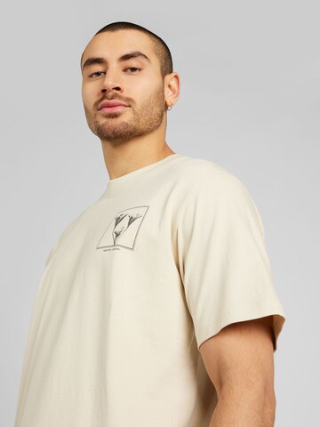 T-Shirt 'RELAX' SELECTED HOMME en beige