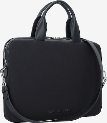 Borsa portadocumenti 'Ikonik 2.0' di Karl Lagerfeld in nero