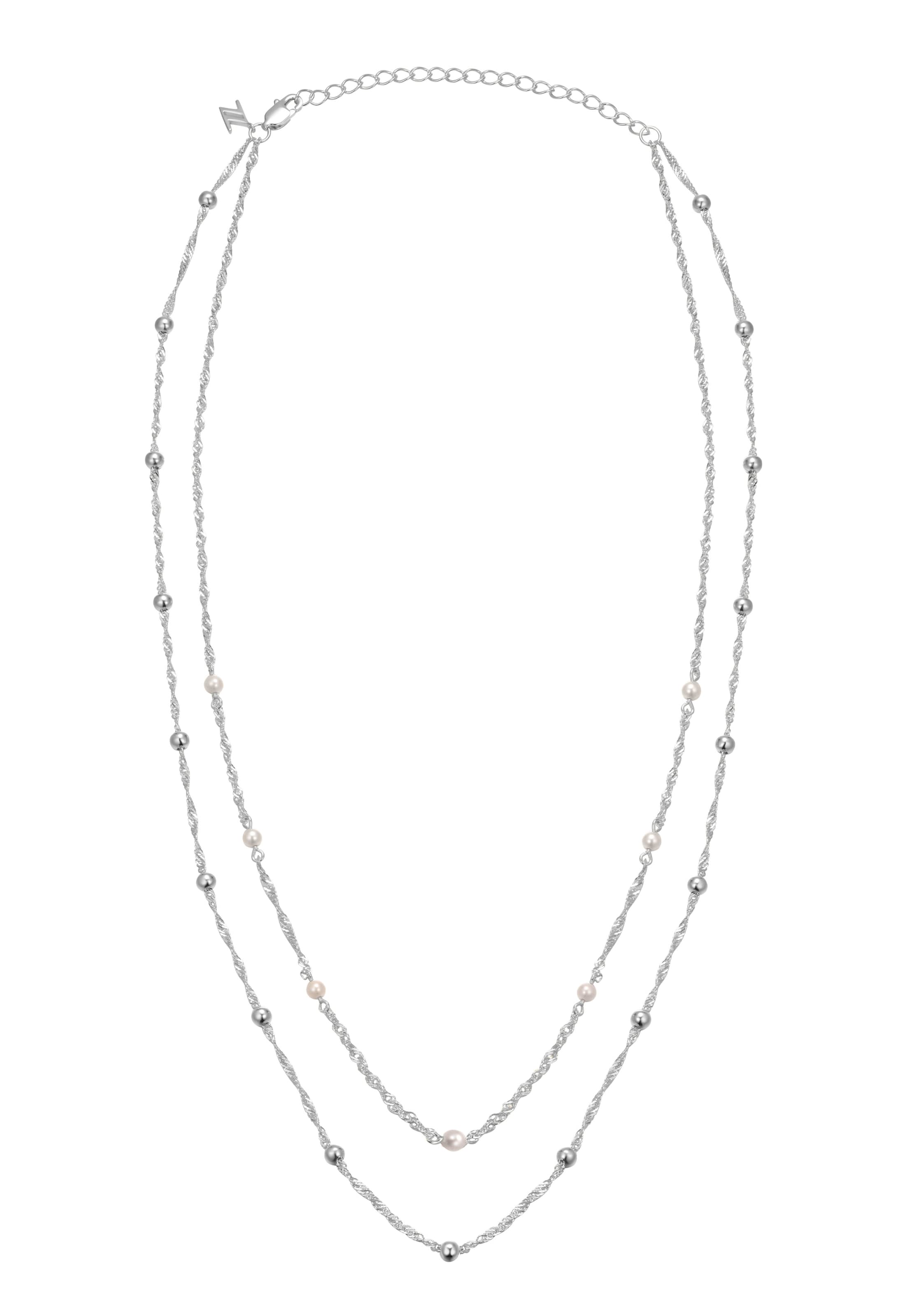 Nana Kay Necklace 'Baroque Flair' in Silver: front