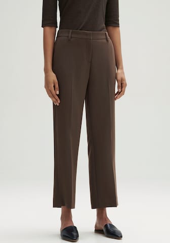 Regular Pantalon à plis 'Miriki' OPUS en marron : devant