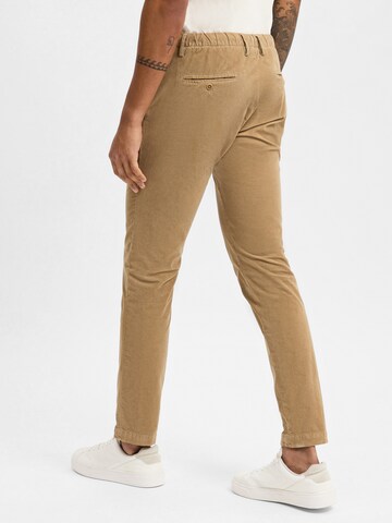 Alberto Slim fit Trousers 'Jump' in Beige