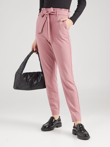 VERO MODA Tapered Pants in Pink: front