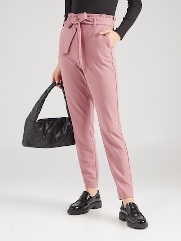 VERO MODA Tapered Trousers in Pink: front