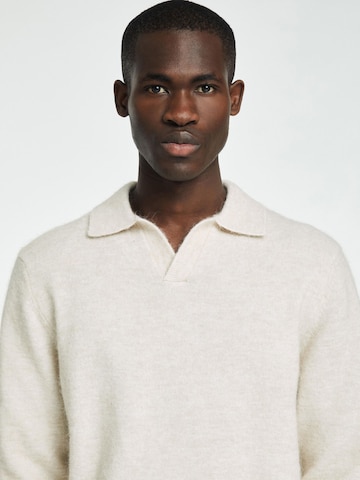 SELECTED HOMME Shirt in Beige