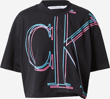Calvin Klein JeansMajica - crna boja: prednji dio