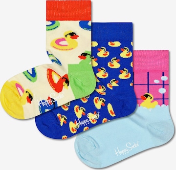 Happy Socks Къси чорапи 'Bathtime' в синьо: отпред