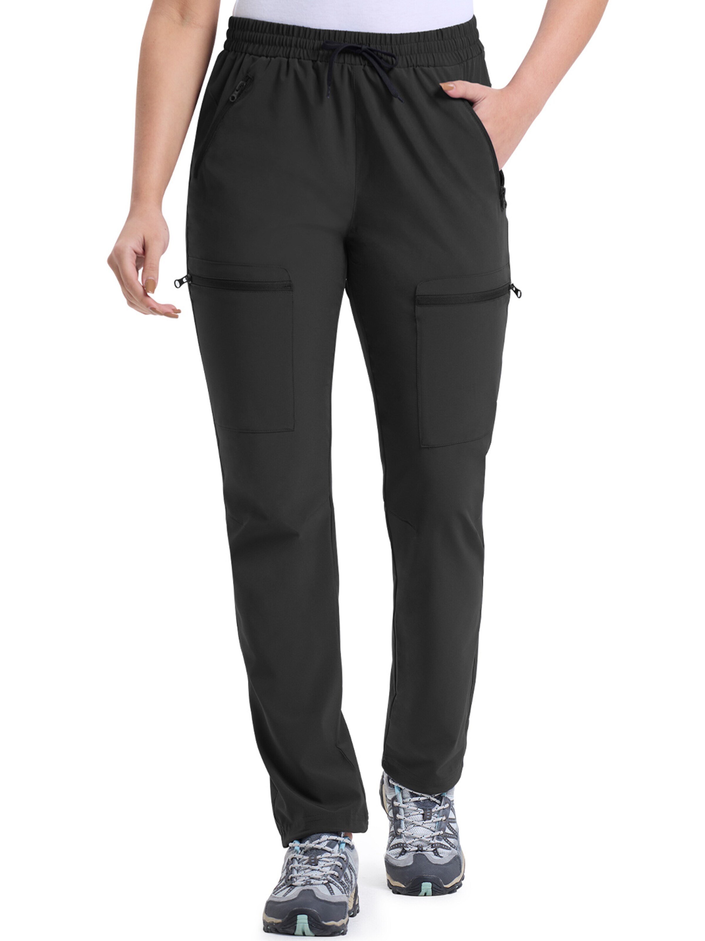 33,000ft Regular Outdoorhose '33,000ft Women's Hiking Trousers'‌‌‌‌‌‌ in Schwarz: Vorderseite