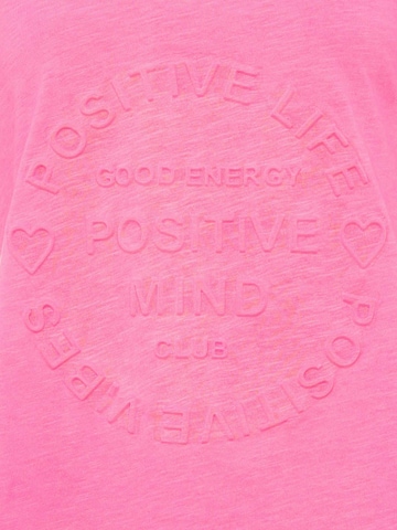 Maglietta 'Positive Mind' di Zwillingsherz in rosa