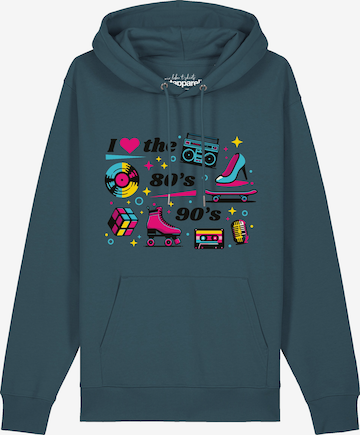 Sweat-shirt '80s Love' Watapparel en vert : devant