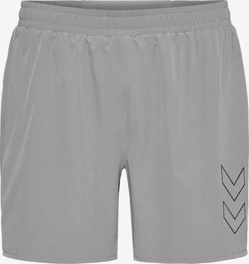 Hummel - Regular Calças de desporto 'FAST' em cinzento: frente