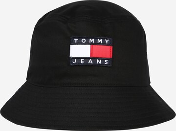 Tommy Jeans Hat in Black: front