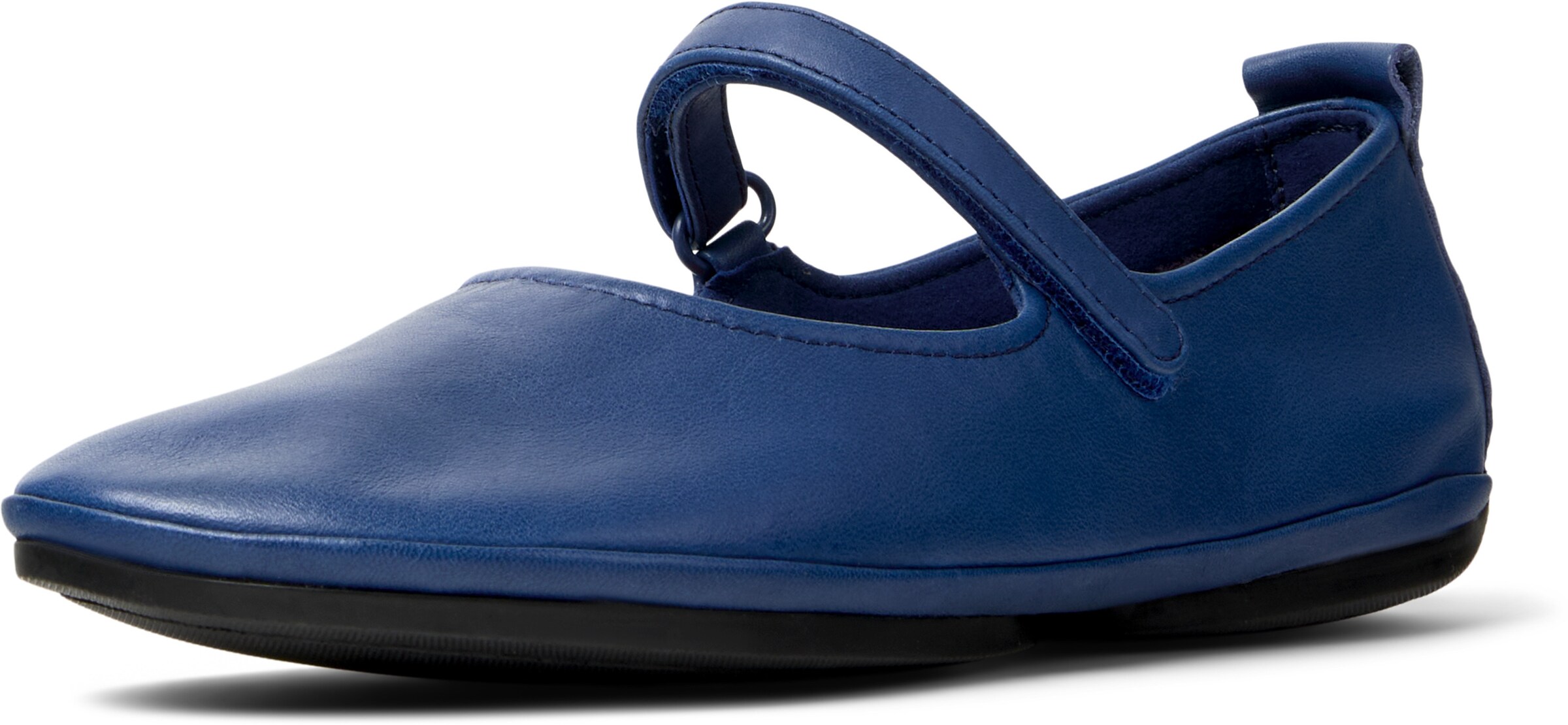 CAMPER Ballet Flats with Strap ' Right Nina ' in Blue: front