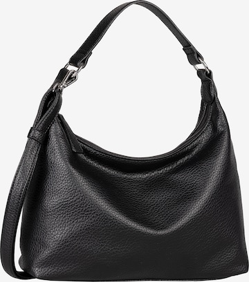 TOM TAILOR - Mala de ombro 'Xia' em preto: frente