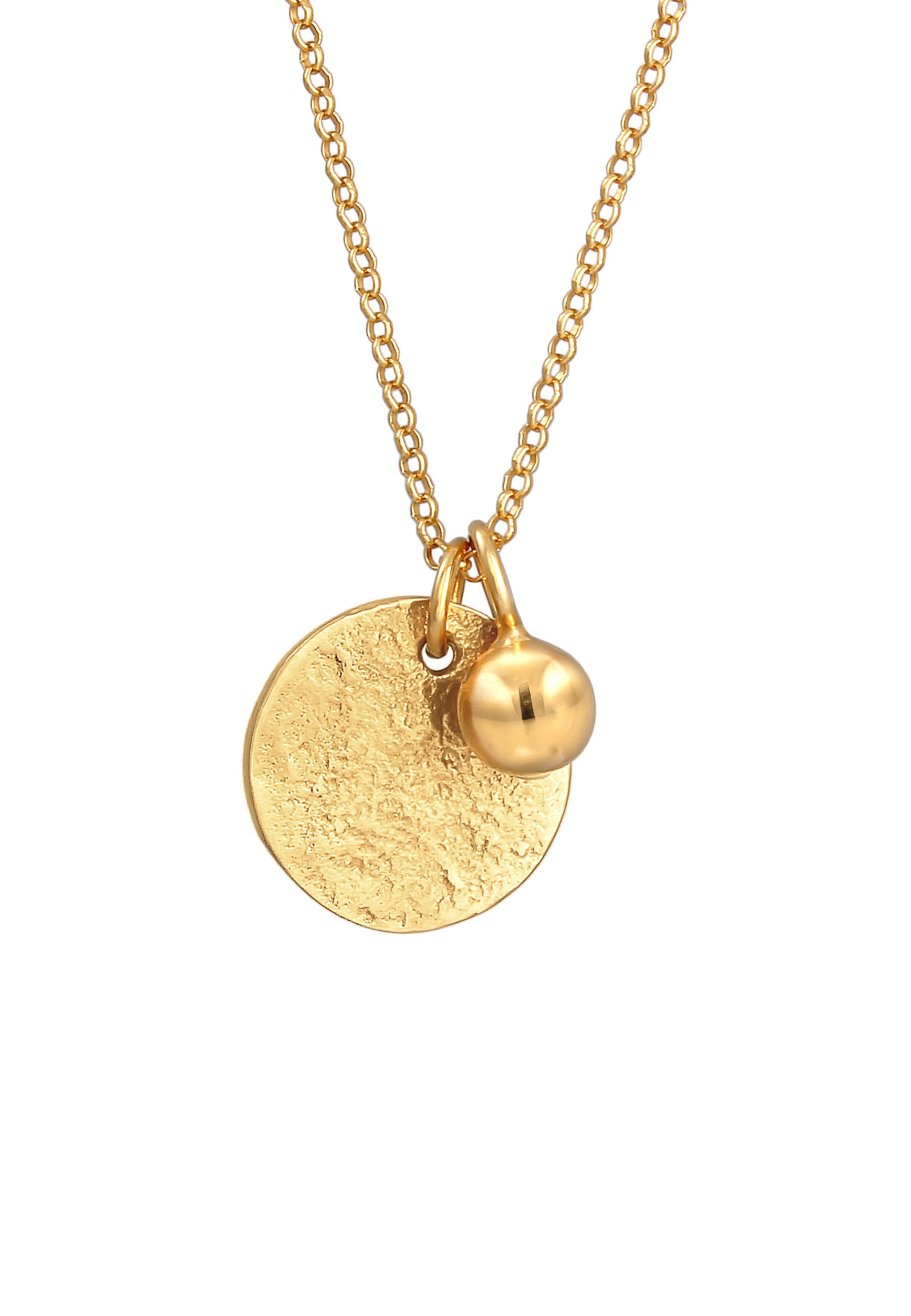 ELLI Halskette 'Kugel' in Gold: Vorderseite