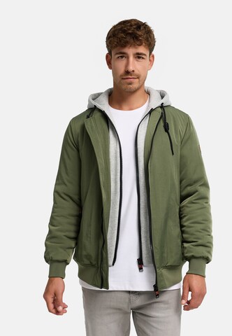 INDICODE JEANS Tussenjas 'Falwide' in Groen: voorkant
