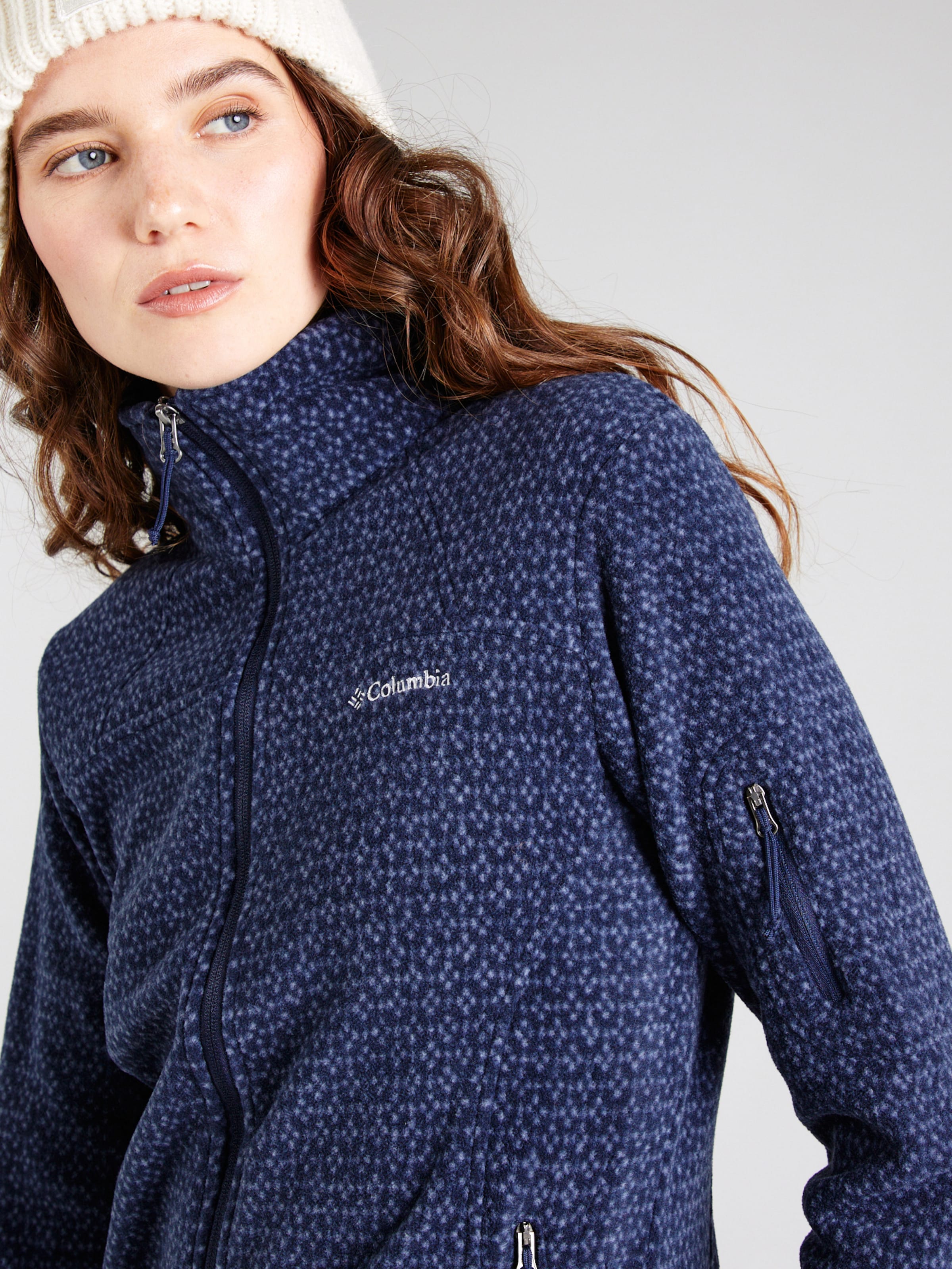 COLUMBIA Athletic fleece jacket Fast Trek in Marine Blue ABOUT YOU