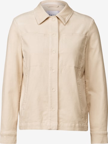 CECIL Cord Overshirt in Beige: Vorderseite
