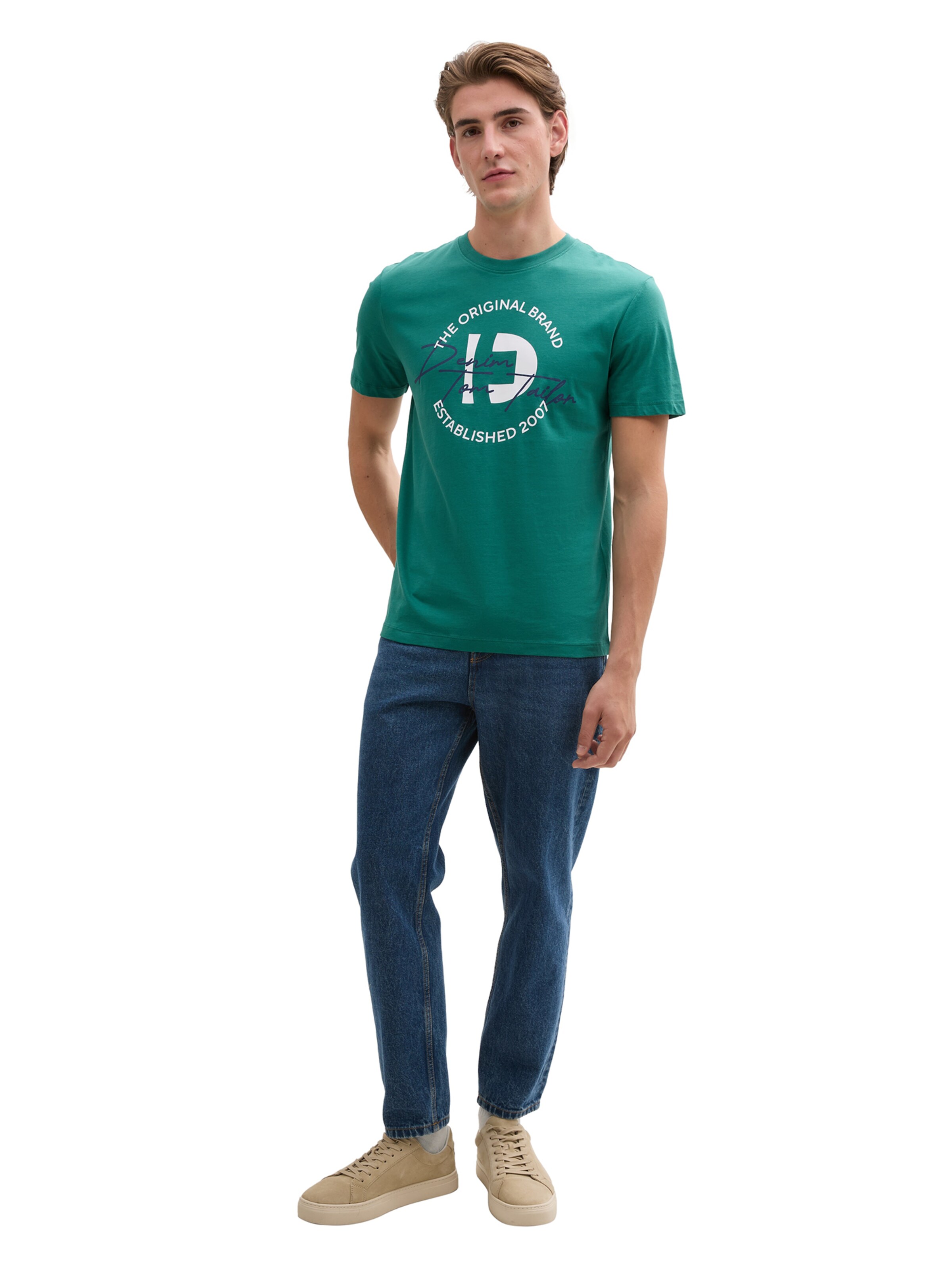 TOM TAILOR DENIM Shirt in Groen