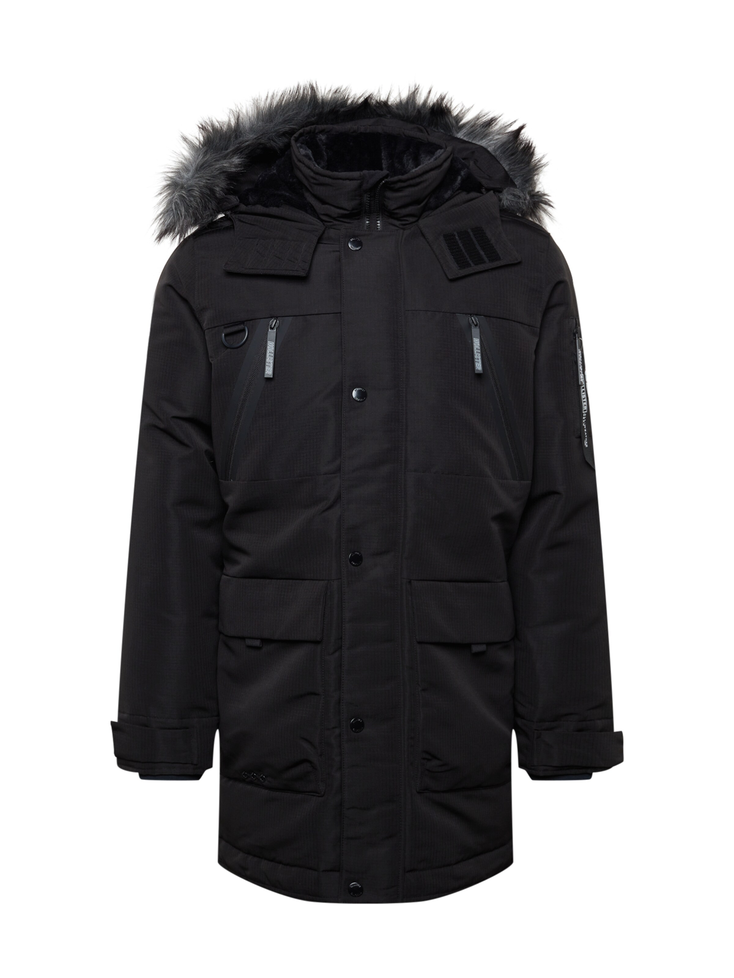 Giacche 71724 HOLLISTER Parka invernale in Nero 