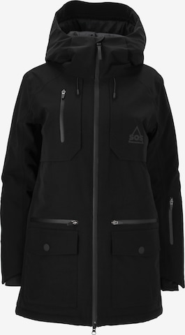 SOS Winter Jacket 'Aspen' in Black: front