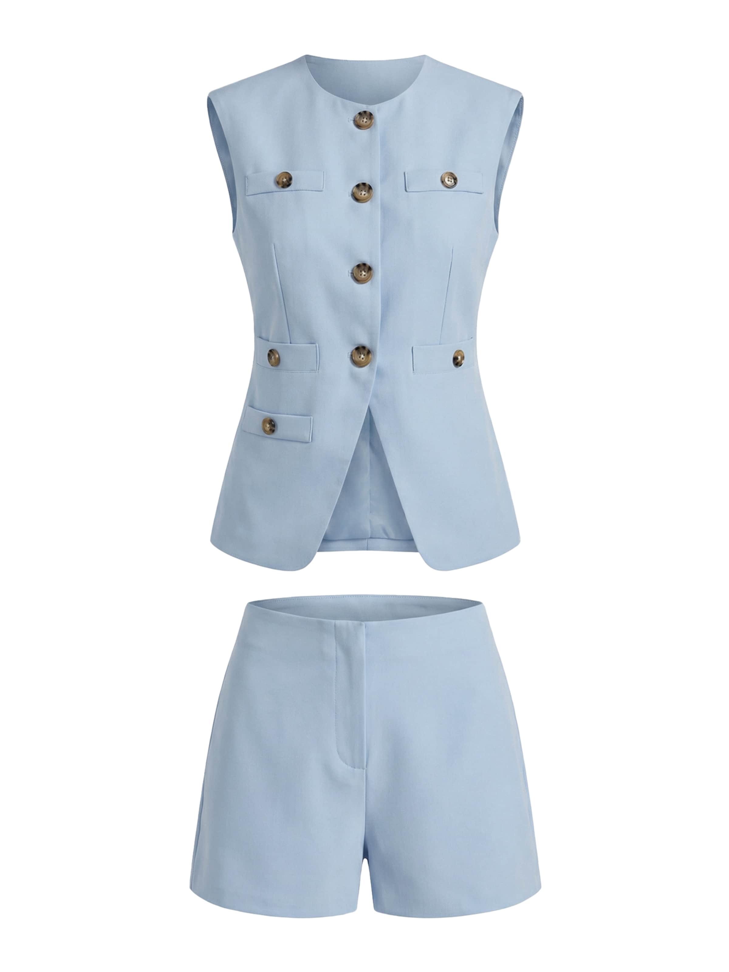 Imily Bela Костюм с панталон в синьо: отпред