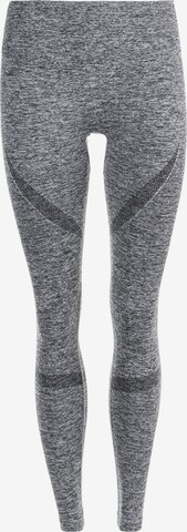 Athlecia Skinny Workout Pants 'NAGAR' in Grey: front