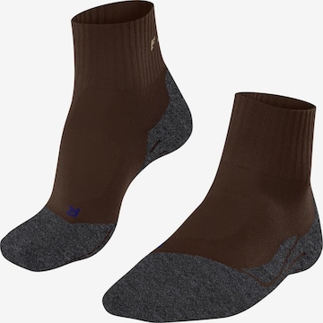 FALKE Athletic Socks 'TK2 Explore Cool Short' in Brown: front