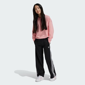 Wide leg Pantaloni di ADIDAS ORIGINALS in nero: frontale