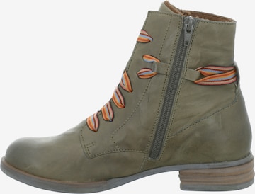 JOSEF SEIBEL Lace-Up Ankle Boots in Green