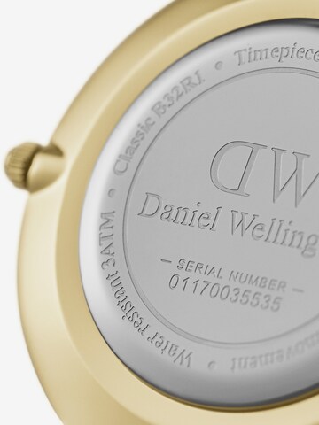 Daniel Wellington Analógové hodinky 'Petite Evergold G Black' - Zlatá