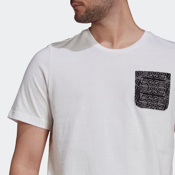 T-Shirt fonctionnel ADIDAS TERREX en blanc