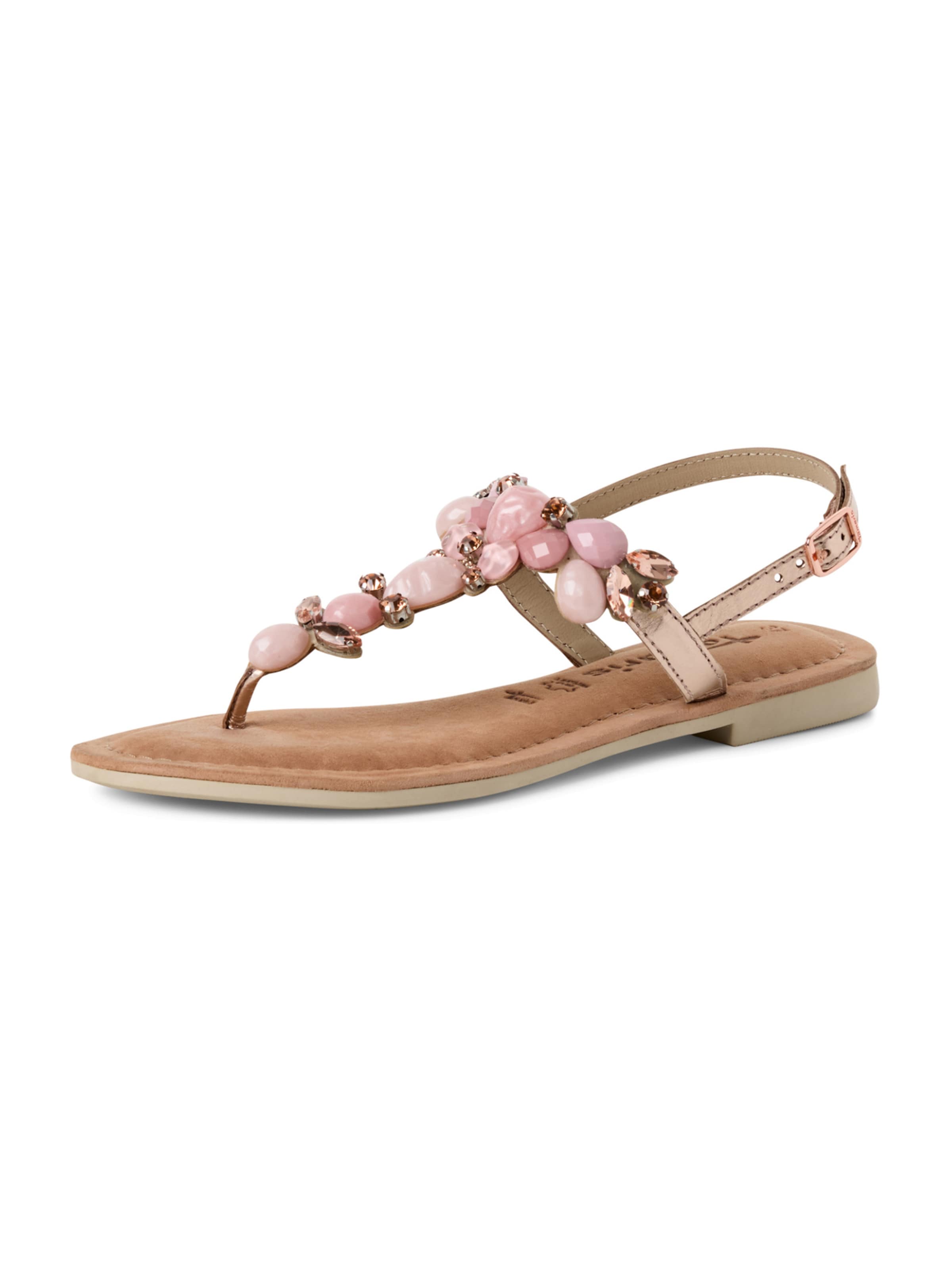 Tongs Tamaris en rose : devant