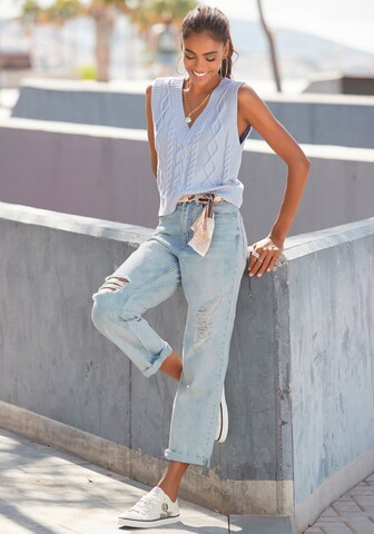 Wide Leg Jean BUFFALO en bleu : devant