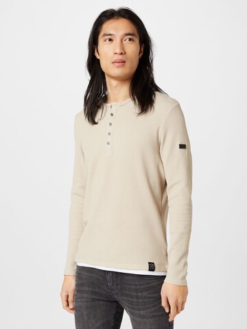 T-Shirt 'SANDRO' Key Largo en beige : devant