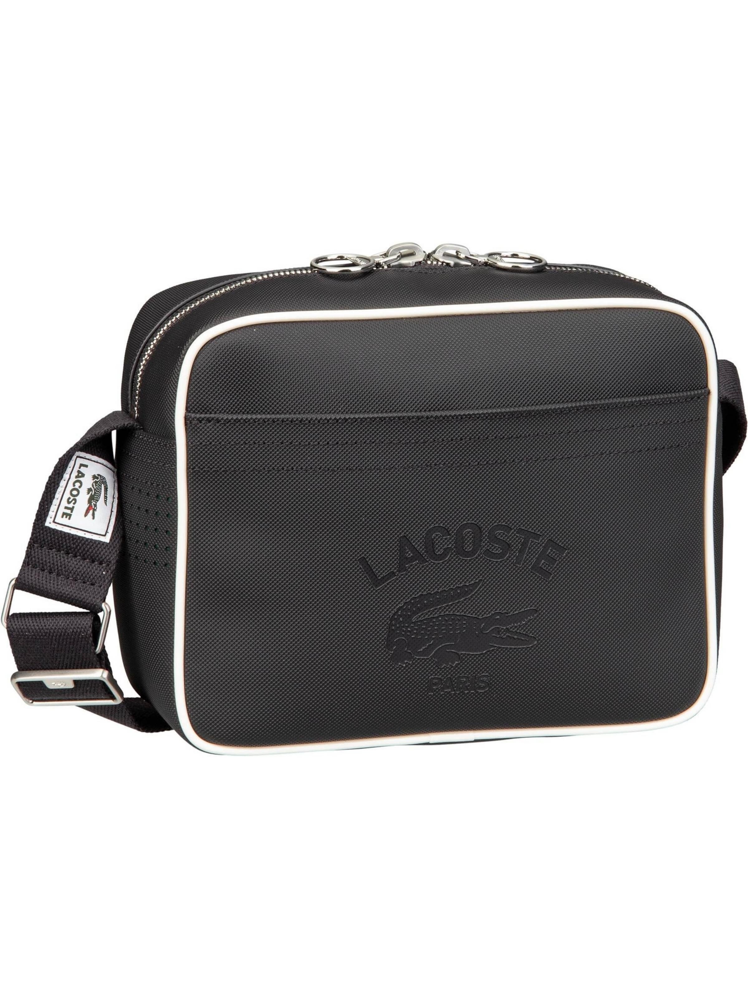LACOSTE Crossbody Bag in Black: front