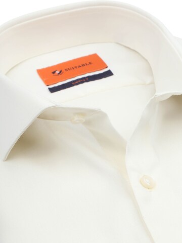 Coupe slim Chemise Suitable en blanc