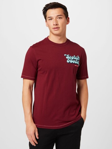 T-Shirt SCOTCH & SODA en rouge : devant