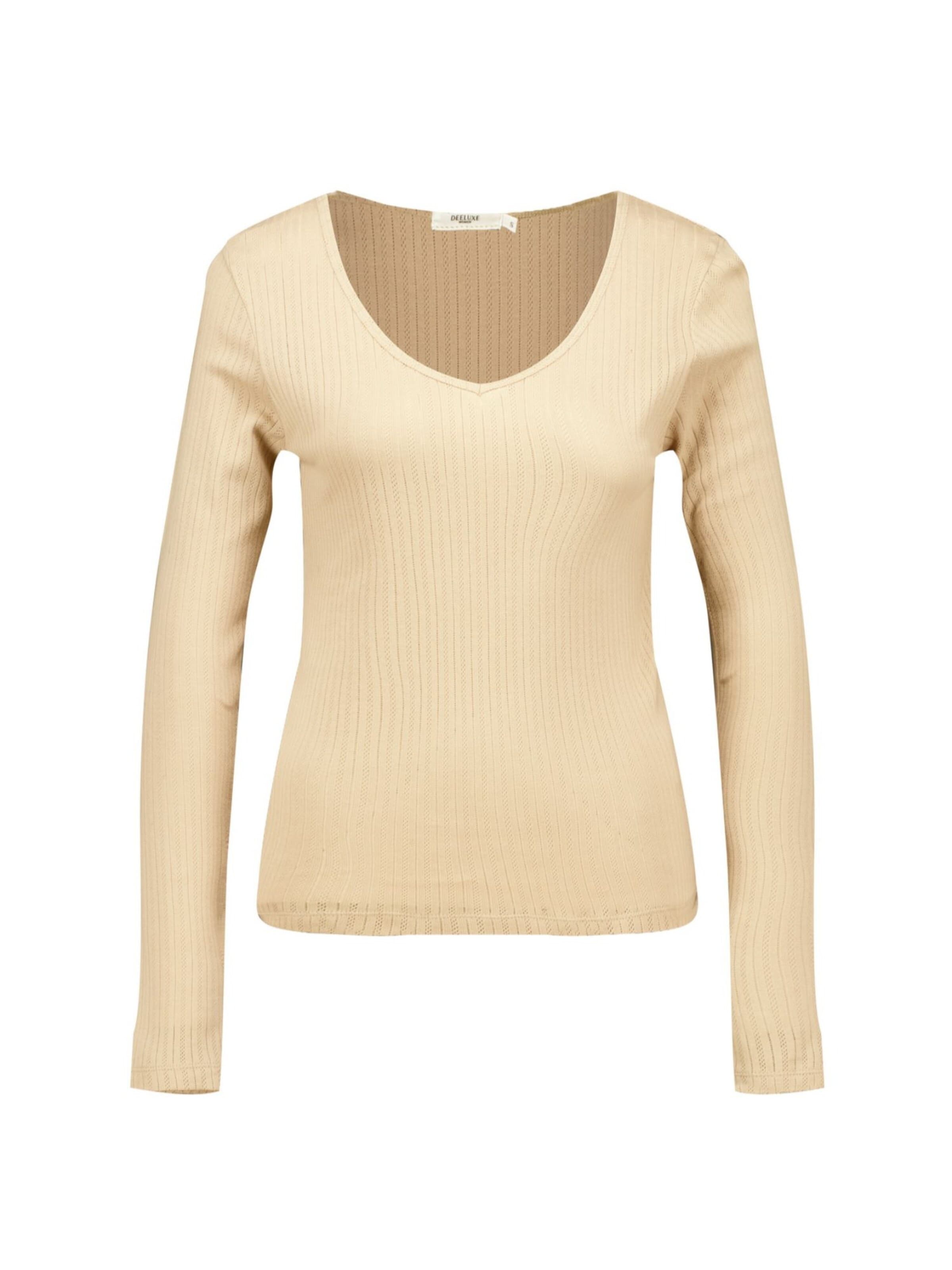 T-shirt Deeluxe en beige : devant