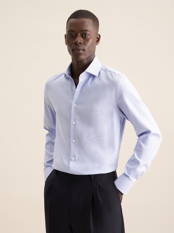 SEIDENSTICKER Slim fit Zakelijk overhemd 'Smart Classics' in Blauw: voorkant