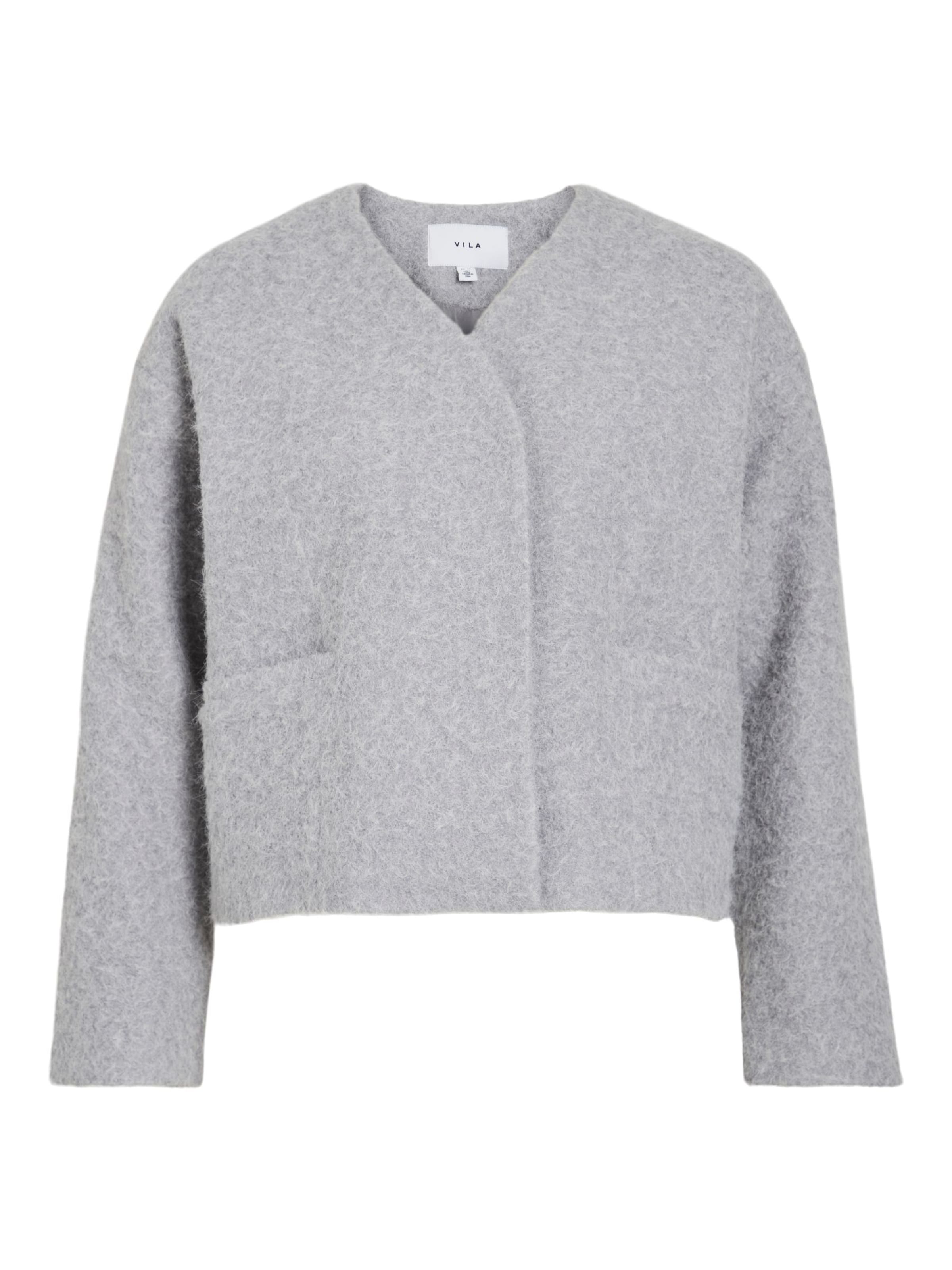 Giacca di mezza stagione 'VIDUFFY' di VILA in grigio: frontale