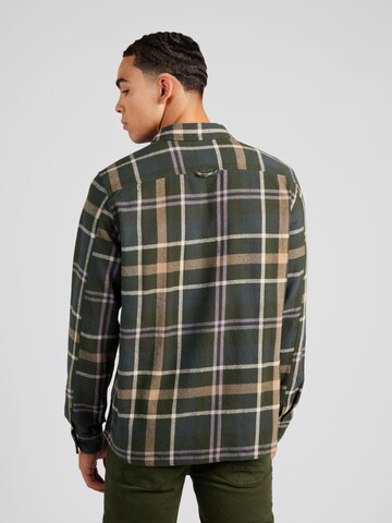 BLEND Regular fit Button Up Shirt 'Shacket' in Green