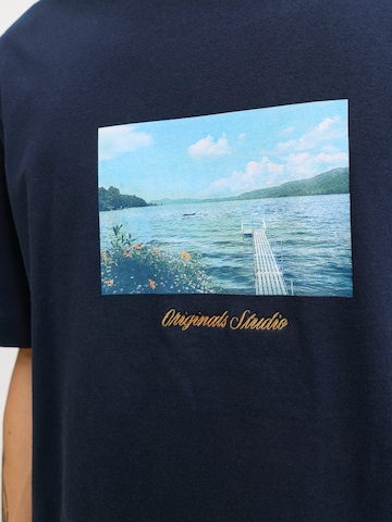 JACK & JONES T-Shirt 'JORNORREBRO' in Blau