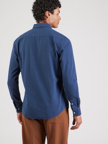 Coupe regular Chemise LERROS en bleu : derrière