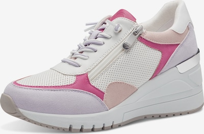 MARCO TOZZI Låg sneaker i lila / rosa / rosa / vit, Produktvy