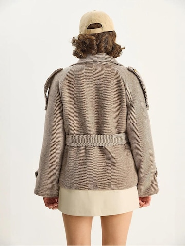 Bianco Lucci Mantel in Braun